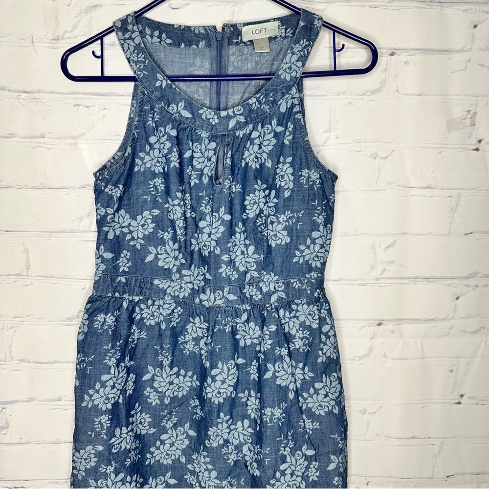 Loft size 2 petite blue dress